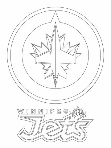 Winnipeg Jets Logo Coloring Page